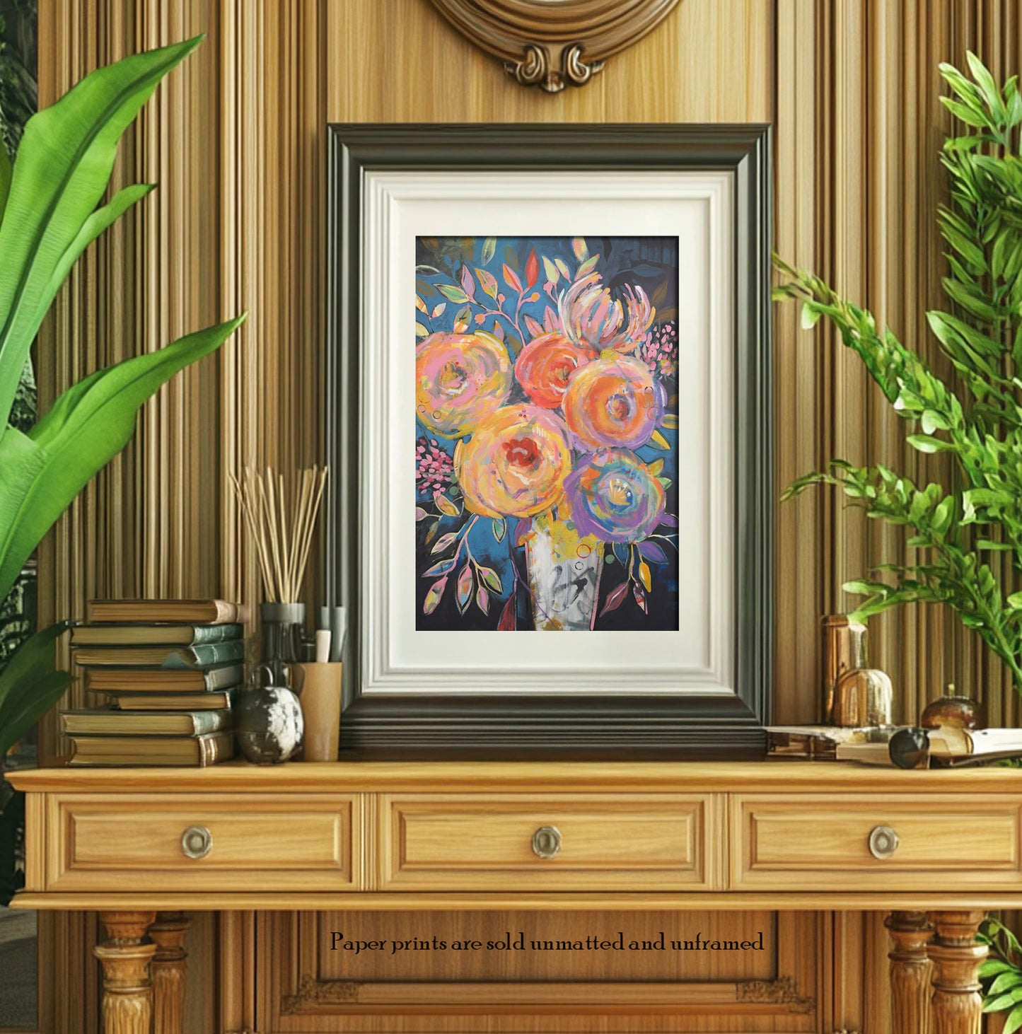 Dancing Blossoms, 24" x 36" Print on Paper