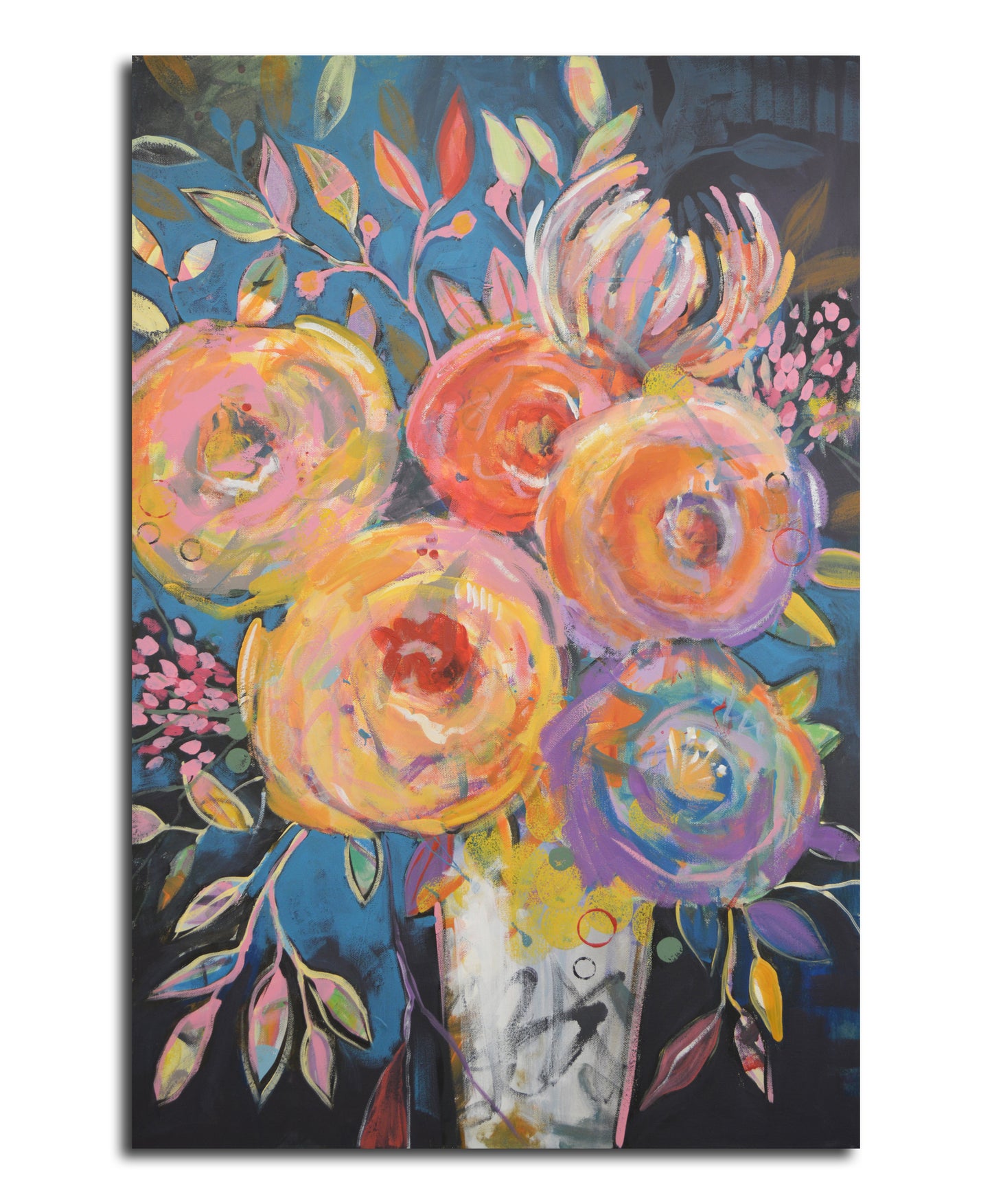 Dancing Blossoms, 24" x 36" Print on Paper