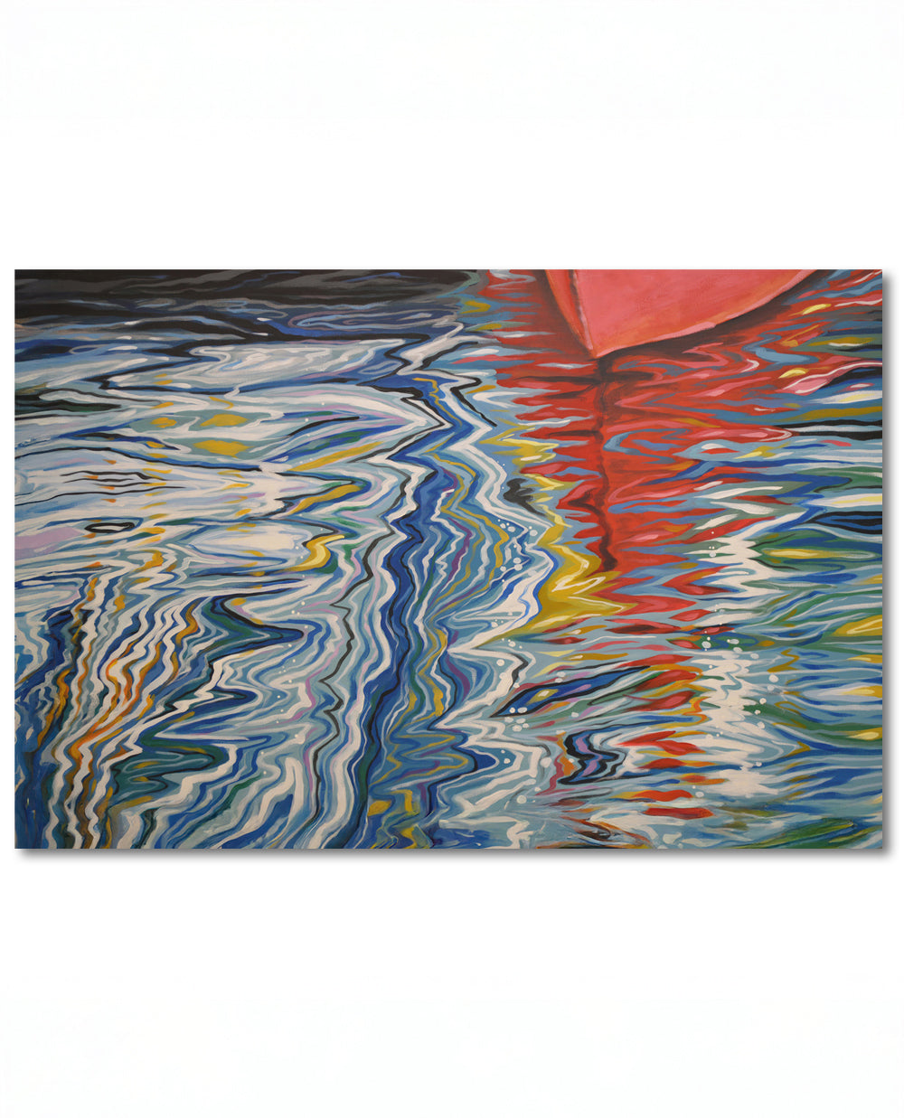 Red Reflections, 24" x 36" Print on Paper