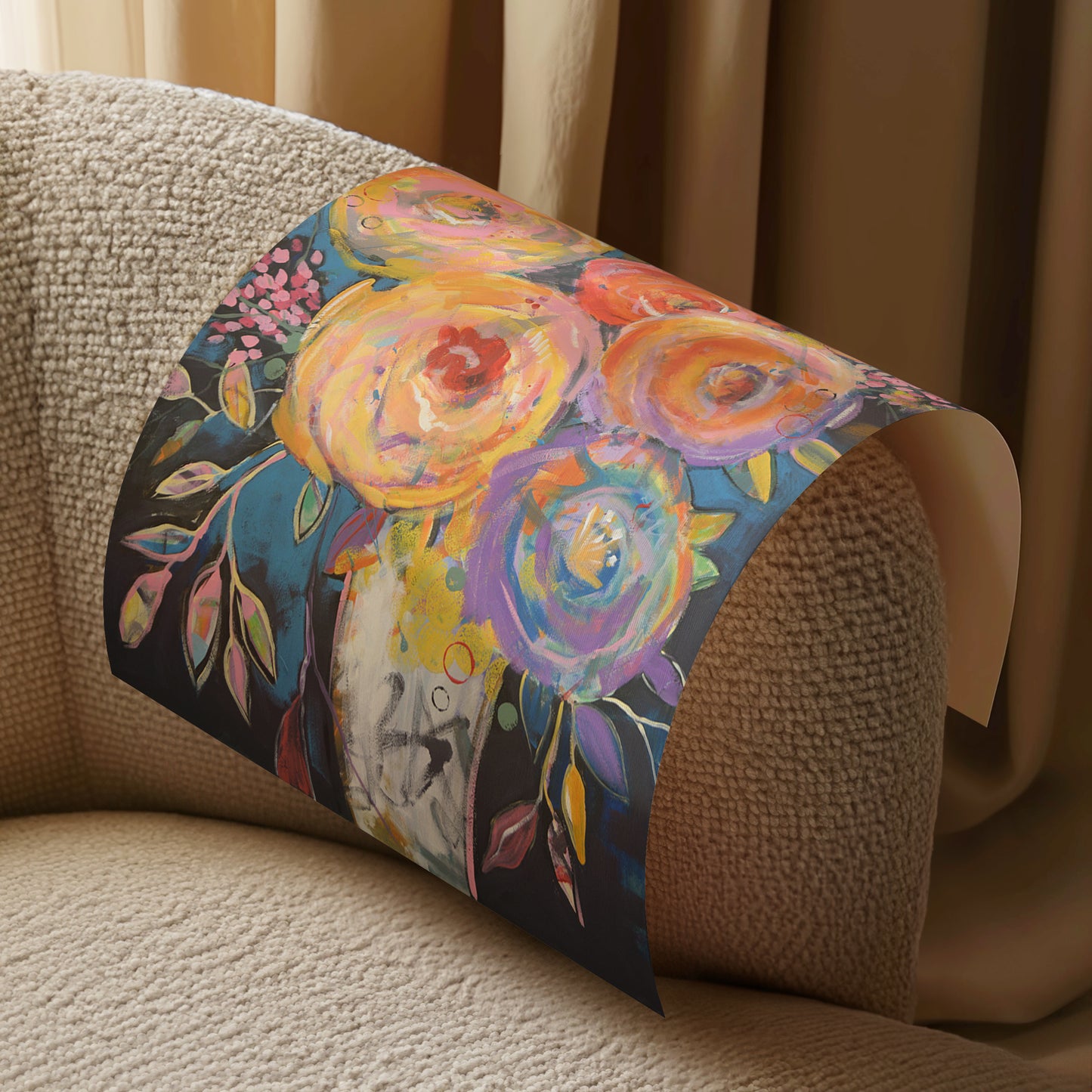 Dancing Blossoms, 24" x 36" Print on Paper