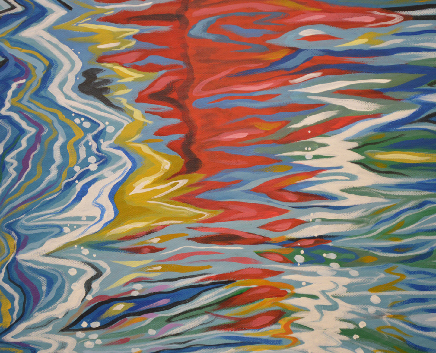 Red Reflections, 24" x 36" Print on Paper