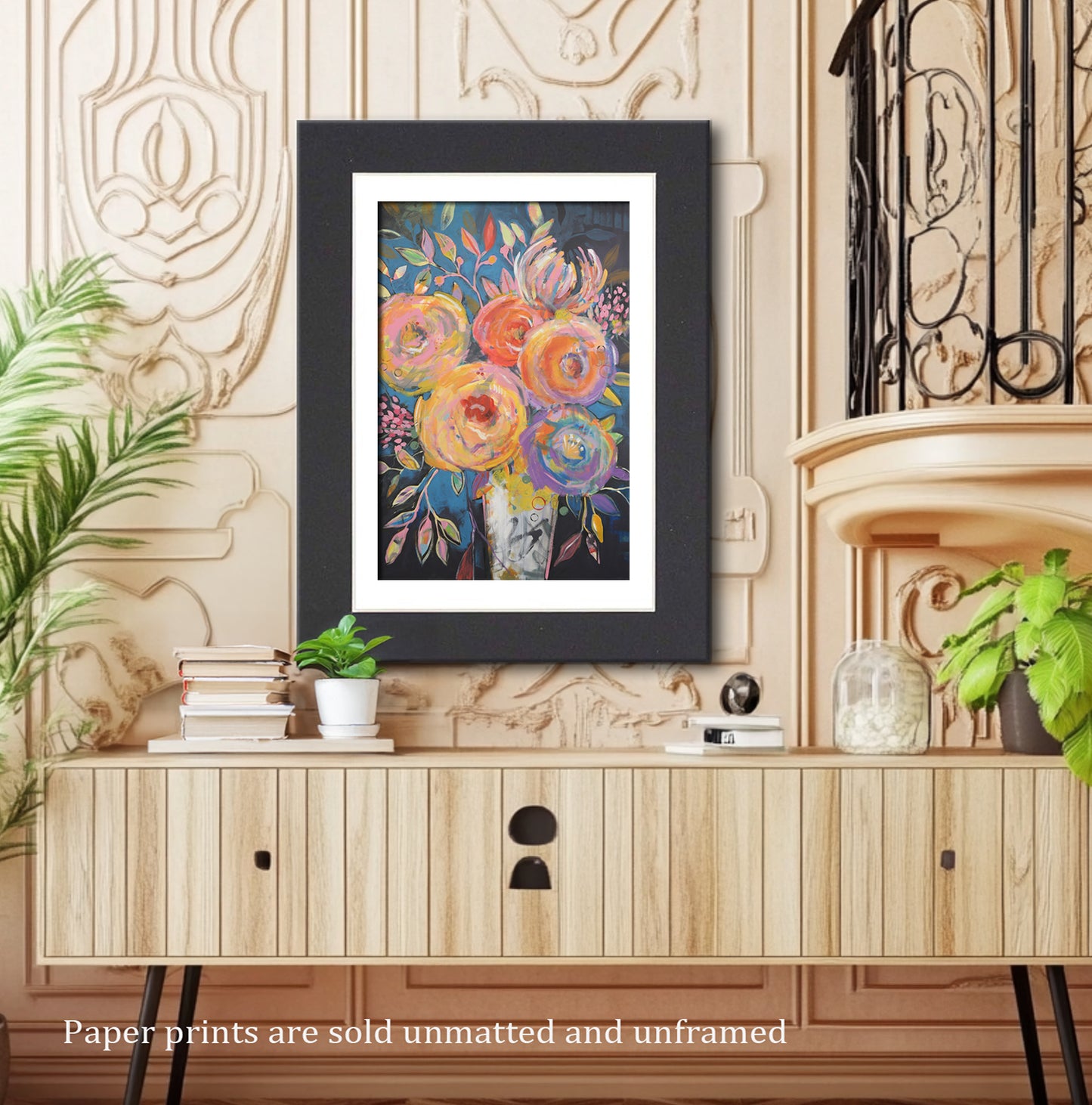 Dancing Blossoms, 24" x 36" Print on Paper