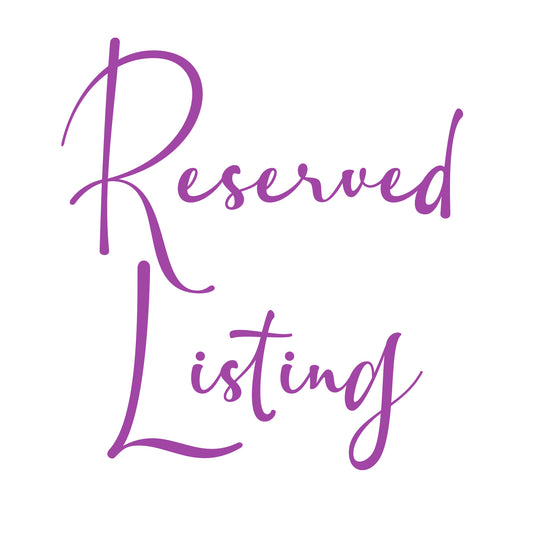 Reserved for Monique